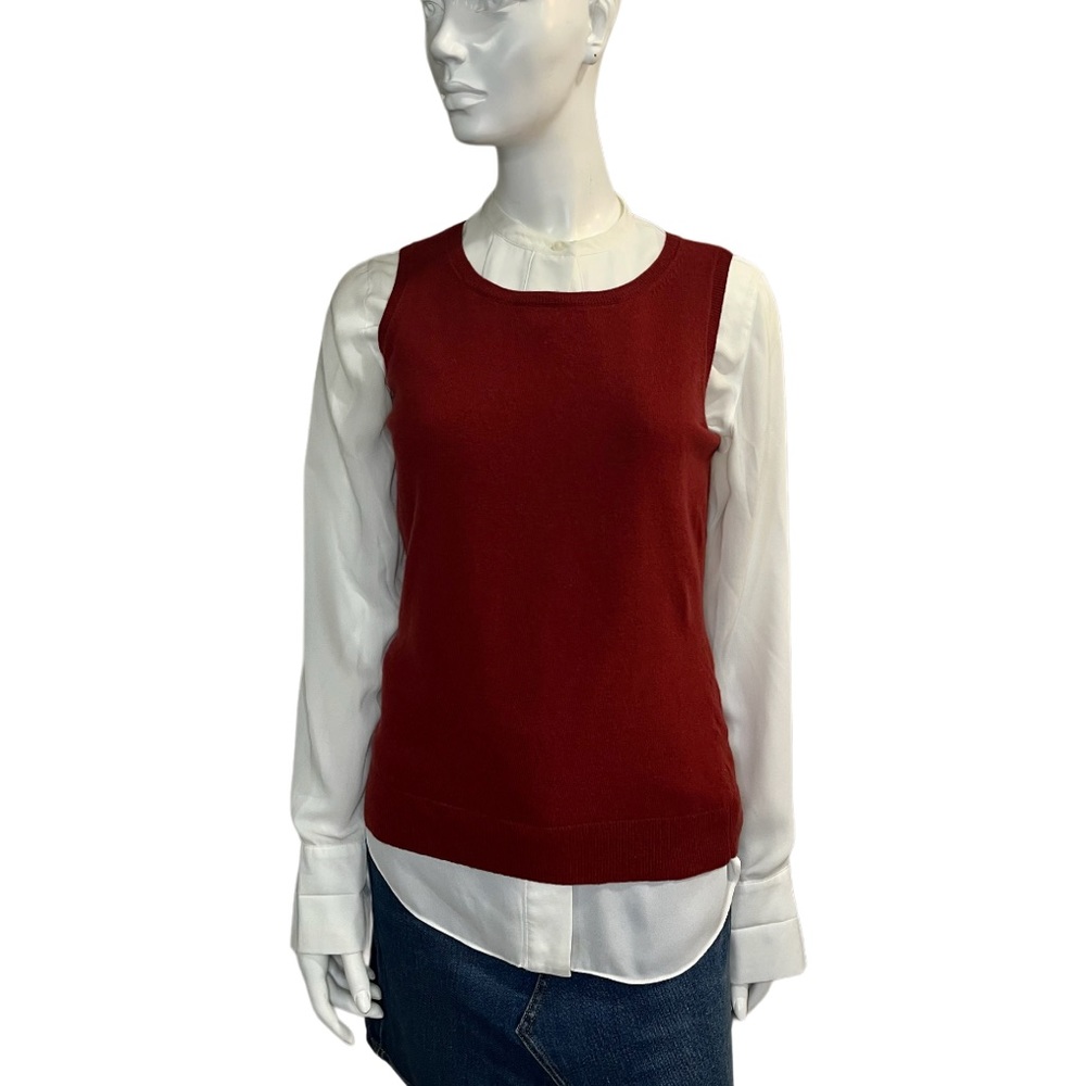 Lafayette 148 New York Wool Cashmere Tank Shell Vest